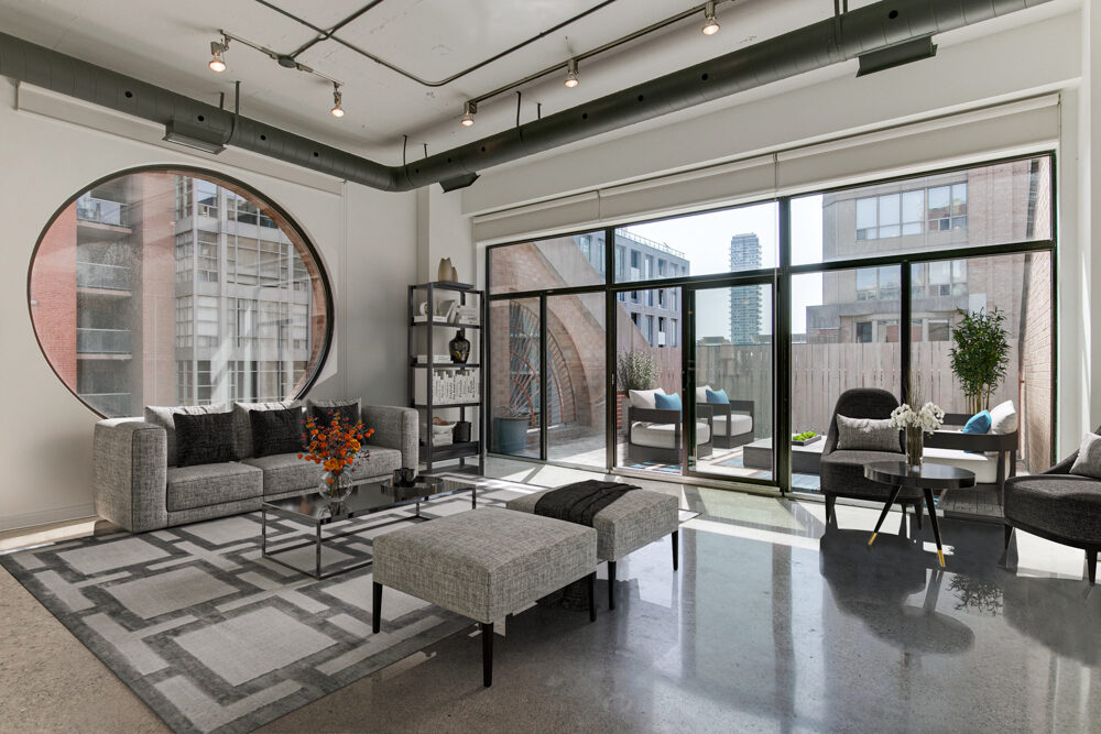 Room after virtual staging