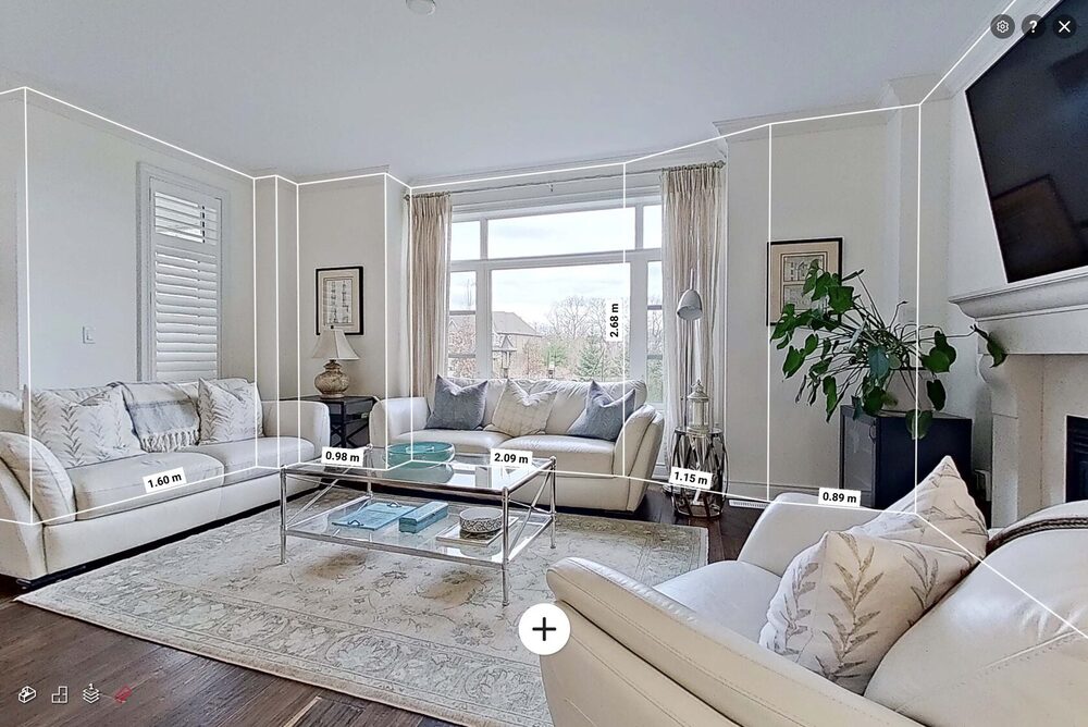 Matterport measurement mode
